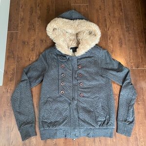 Marc by Marc Jacob Fur Hooded Sweater jacket